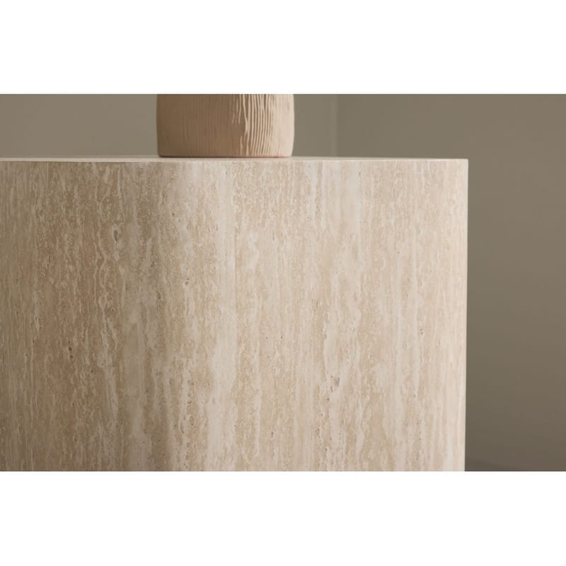 Klirou Sivupöytä 40 cm - Beige - Huonekalut - Pöytä & ruokailuryhmä - Apupöytä & sivupöytä - Tarjotinpöytä & pikkupöytä