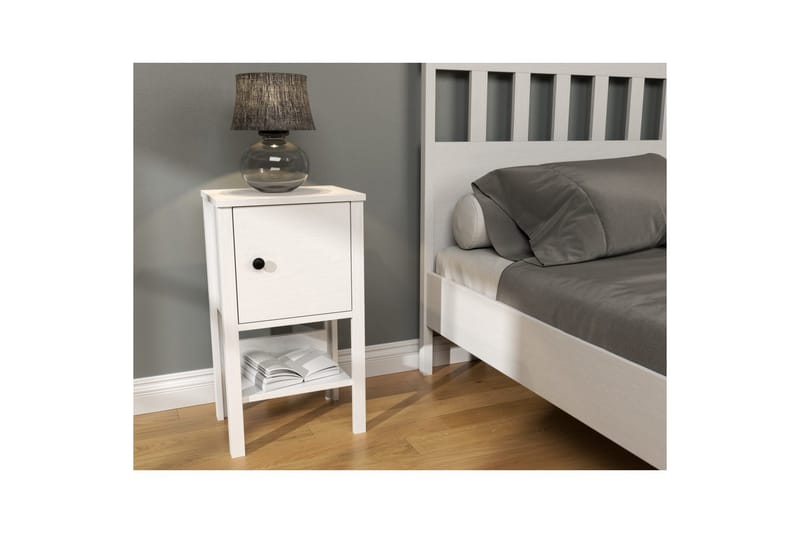 Konrul Yöpöytä 40 cm - Luonnollinen/Valkoinen - Huonekalut - Pöytä & ruokailuryhmä - Apupöytä & sivupöytä - Yöpöytä