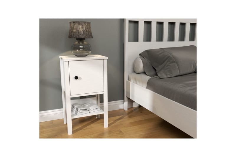 Konrul Yöpöytä 40 cm - Luonnollinen/Valkoinen - Huonekalut - Pöytä & ruokailuryhmä - Apupöytä & sivupöytä - Yöpöytä