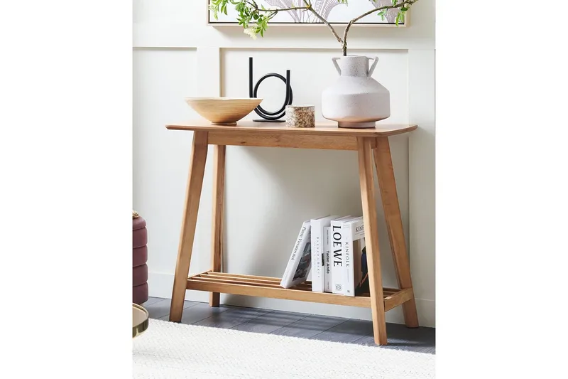 Konsolbord Beliani Tulare Light wood - Huonekalut - Pöytä & ruokailuryhmä - Apupöytä & sivupöytä - Eteispöytä
