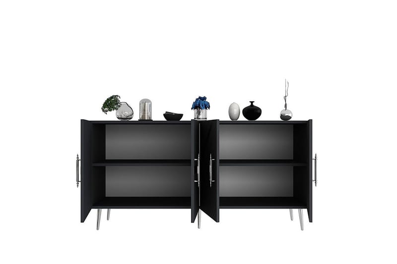 Konsoli Bielany Antrasiitti / Hopea - Antrasiitti / Hopea - Huonekalut - Pöytä & ruokailuryhmä - Apupöytä & sivupöytä - Konsolipöytä