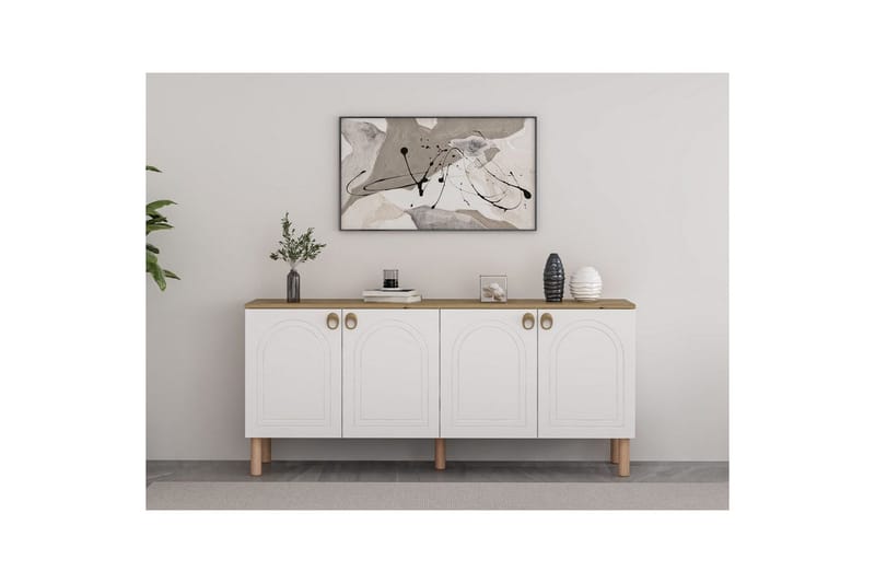 Konsoli Bingdi valkoinen - Valkoinen - Huonekalut - Pöytä & ruokailuryhmä - Apupöytä & sivupöytä - Konsolipöytä