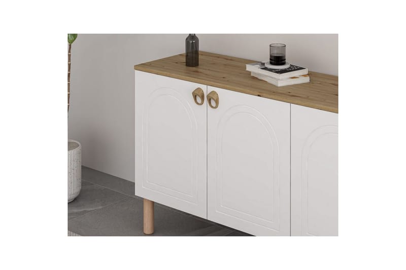 Konsoli Bingdi valkoinen - Valkoinen - Huonekalut - Pöytä & ruokailuryhmä - Apupöytä & sivupöytä - Konsolipöytä