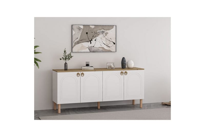 Konsoli Bingdi valkoinen - Valkoinen - Huonekalut - Pöytä & ruokailuryhmä - Apupöytä & sivupöytä - Konsolipöytä