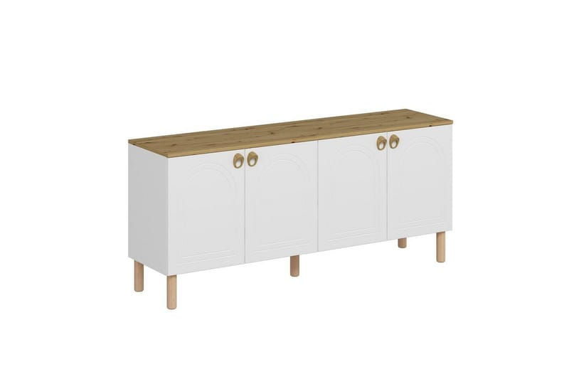 Konsoli Bingdi valkoinen - Valkoinen - Huonekalut - Pöytä & ruokailuryhmä - Apupöytä & sivupöytä - Konsolipöytä