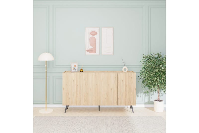 Konsoli Bulskoll Tammi - Keskisävyinen puu - Huonekalut - Pöytä & ruokailuryhmä - Apupöytä & sivupöytä - Konsolipöytä