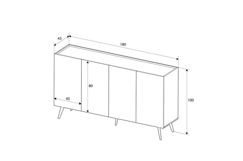 Konsoli Bulskoll Tammi - Keskisävyinen puu - Huonekalut - Pöytä & ruokailuryhmä - Apupöytä & sivupöytä - Konsolipöytä