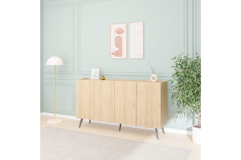 Konsoli Bulskoll Tammi - Keskisävyinen puu - Huonekalut - Pöytä & ruokailuryhmä - Apupöytä & sivupöytä - Konsolipöytä