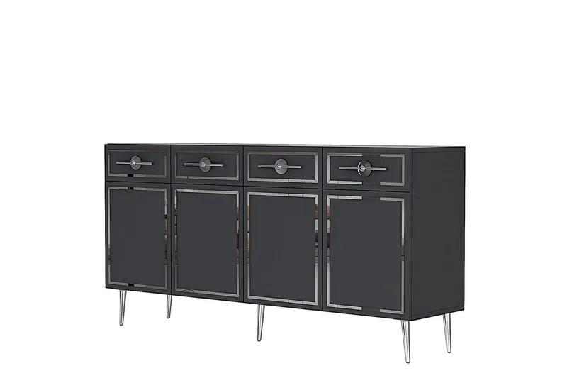 Konsoli Colomieuy Antrasiitti / Hopea - Antrasiitti / Hopea - Huonekalut - Pöytä & ruokailuryhmä - Apupöytä & sivupöytä - Konsolipöytä