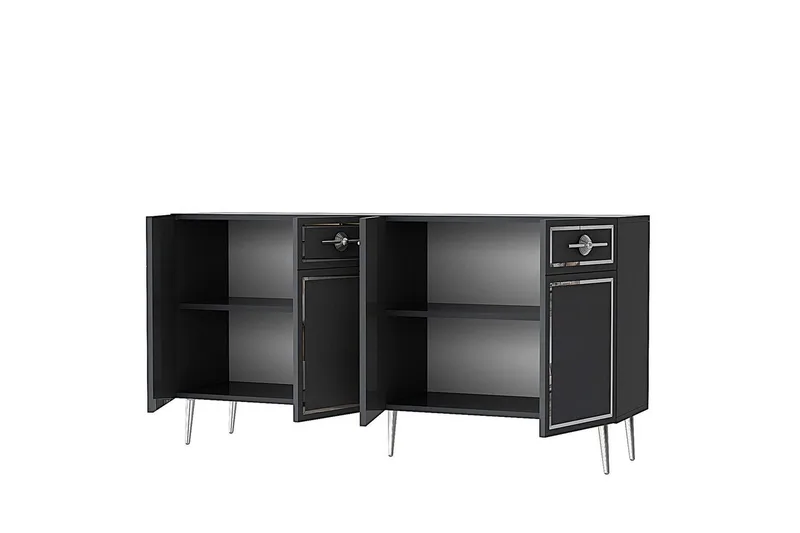 Konsoli Colomieuy Antrasiitti / Hopea - Antrasiitti / Hopea - Huonekalut - Pöytä & ruokailuryhmä - Apupöytä & sivupöytä - Konsolipöytä