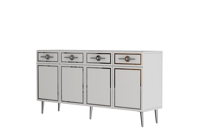 Konsoli Colomieuy Valkoinen / Hopea, Valkoinen / Hopea