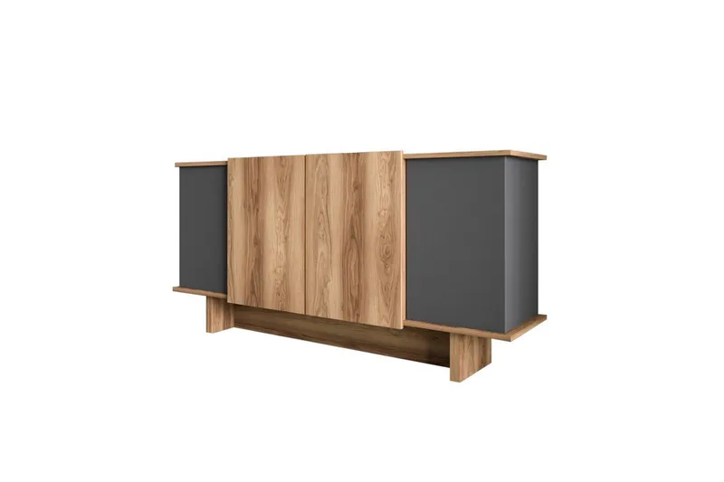 Konsoli Diannare Antrasiitti / Pähkinäpuu - Antrasiitti / Pähkinäpuu - Huonekalut - Pöytä & ruokailuryhmä - Apupöytä & sivupöytä - Konsolipöytä