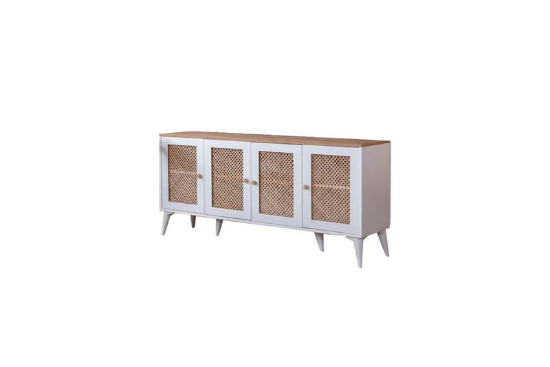 Konsoli Hanhi Valkoinen / Tammi - Valkoinen / Tammi - Huonekalut - Pöytä & ruokailuryhmä - Apupöytä & sivupöytä - Konsolipöytä