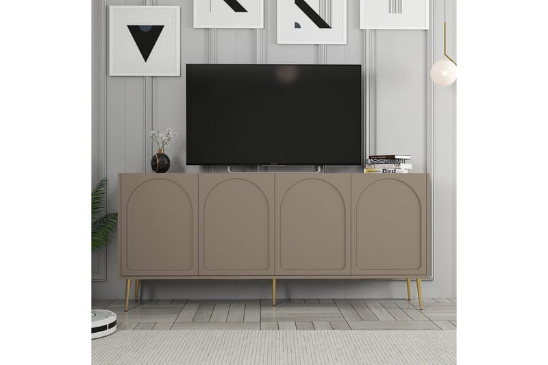 Konsoli Hazim Atlas / Kulta - Kulta/Monivärinen - Huonekalut - Pöytä & ruokailuryhmä - Apupöytä & sivupöytä - Konsolipöytä