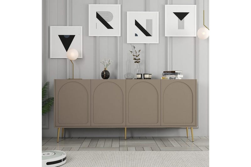 Konsoli Hazim Atlas / Kulta - Kulta/Monivärinen - Huonekalut - Pöytä & ruokailuryhmä - Apupöytä & sivupöytä - Konsolipöytä