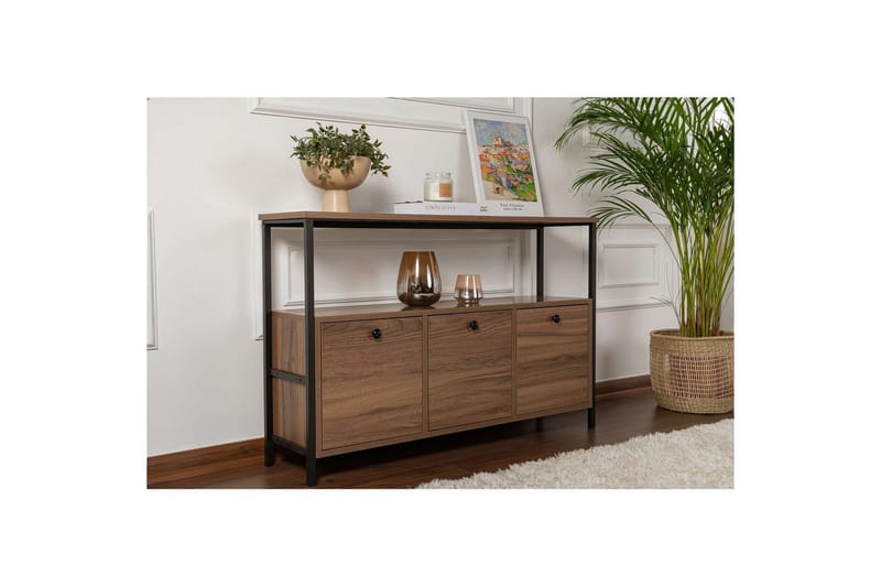 Konsoli Hemani Musta pähkinä - Musta pähkinä - Huonekalut - Pöytä & ruokailuryhmä - Apupöytä & sivupöytä - Konsolipöytä