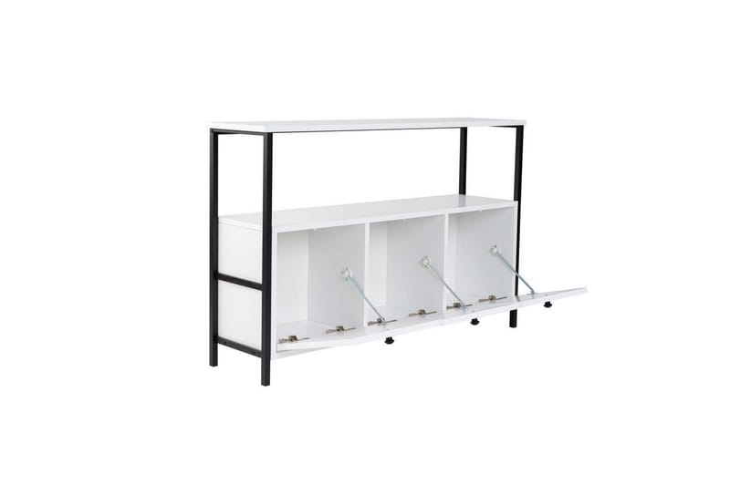 Konsoli Hemani Valkoinen Musta - Valkoinen Musta - Huonekalut - Pöytä & ruokailuryhmä - Apupöytä & sivupöytä - Konsolipöytä