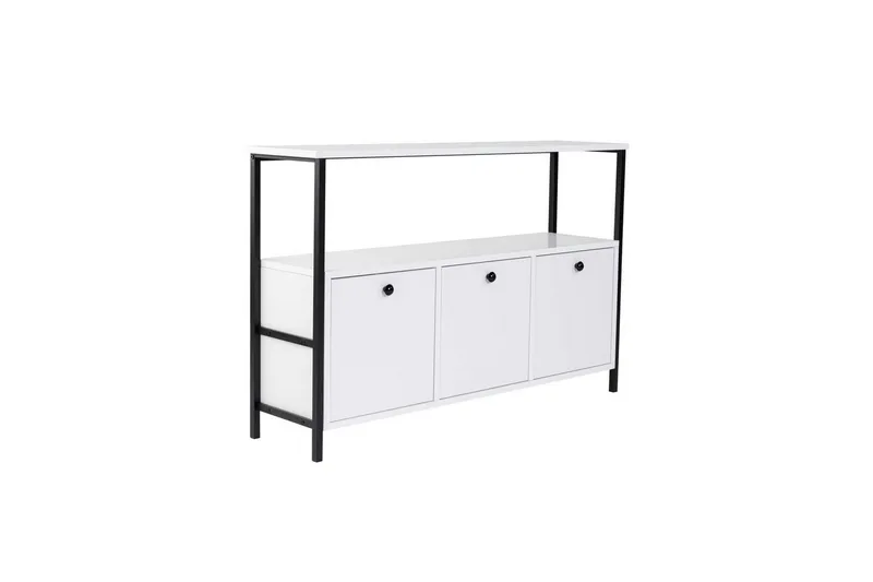 Konsoli Hemani Valkoinen Musta - Valkoinen Musta - Huonekalut - Pöytä & ruokailuryhmä - Apupöytä & sivupöytä - Konsolipöytä