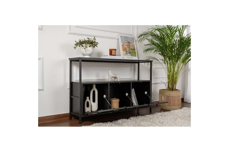 Konsoli Hemani Puu Musta Musta - Puu Musta Musta - Huonekalut - Pöytä & ruokailuryhmä - Apupöytä & sivupöytä - Konsolipöytä