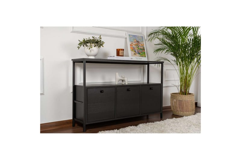 Konsoli Hemani Puu Musta Musta - Puu Musta Musta - Huonekalut - Pöytä & ruokailuryhmä - Apupöytä & sivupöytä - Konsolipöytä