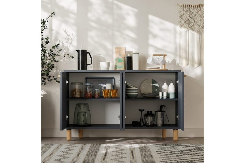 Konsoli Hungirr Antrasiitti - Antrasiitti - Huonekalut - Pöytä & ruokailuryhmä - Apupöytä & sivupöytä - Konsolipöytä