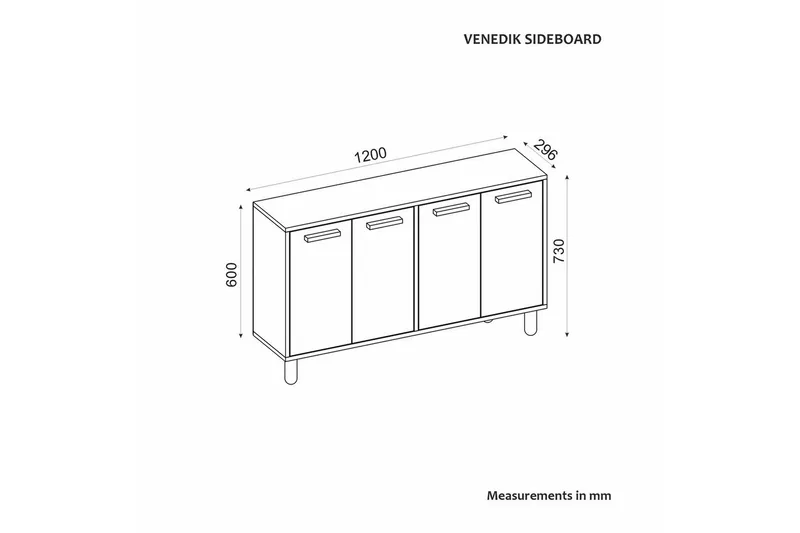 Konsoli Hungirr Antrasiitti - Antrasiitti - Huonekalut - Pöytä & ruokailuryhmä - Apupöytä & sivupöytä - Konsolipöytä