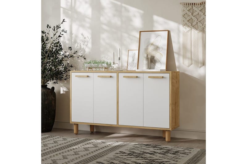 Konsoli Hungirr Safidoniritammi / Valkoinen - Safidoniritammi / Valkoinen - Huonekalut - Pöytä & ruokailuryhmä - Apupöytä & sivupöytä - Konsolipöytä