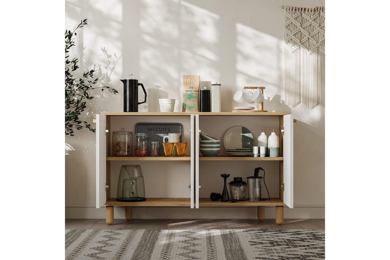 Konsoli Hungirr Safidoniritammi / Valkoinen - Safidoniritammi / Valkoinen - Huonekalut - Pöytä & ruokailuryhmä - Apupöytä & sivupöytä - Konsolipöytä