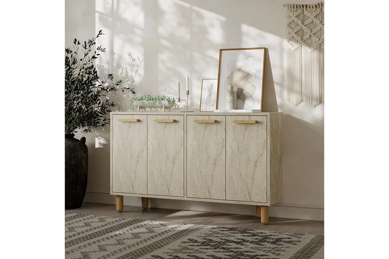 Konsoli Hungirr Traverten - Traverten - Huonekalut - Pöytä & ruokailuryhmä - Apupöytä & sivupöytä - Konsolipöytä