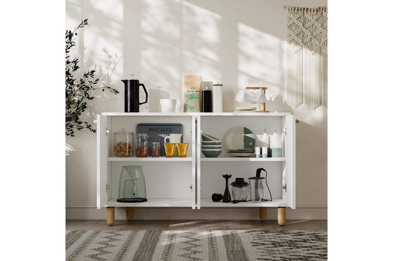 Konsoli Hungirr Valkoinen - Valkoinen - Huonekalut - Pöytä & ruokailuryhmä - Apupöytä & sivupöytä - Konsolipöytä