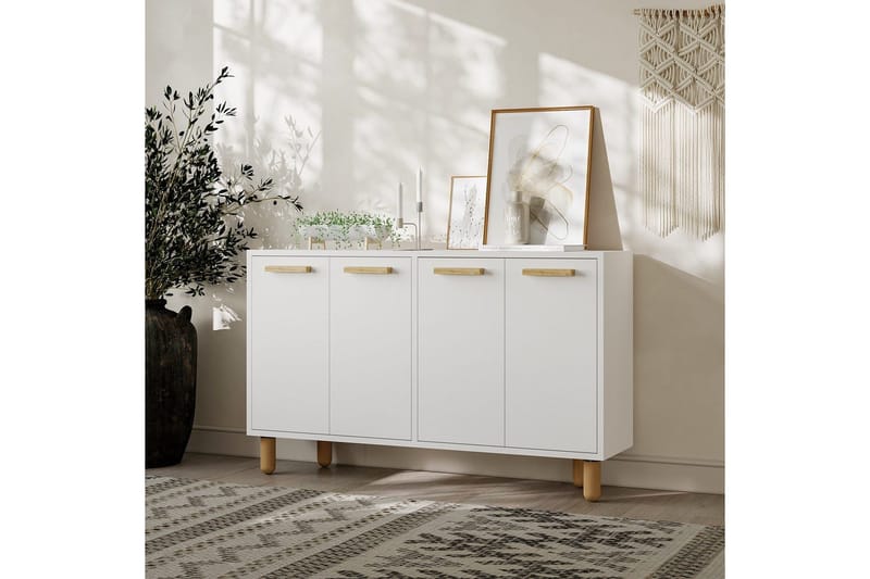 Konsoli Hungirr Valkoinen - Valkoinen - Huonekalut - Pöytä & ruokailuryhmä - Apupöytä & sivupöytä - Konsolipöytä