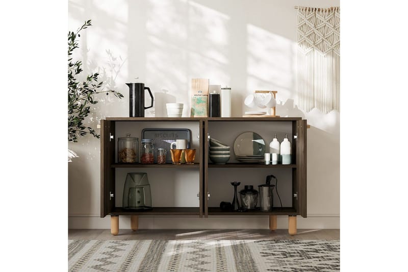 Konsoli Hungirr Pähkinäpuu - Pähkinäpuu - Huonekalut - Pöytä & ruokailuryhmä - Apupöytä & sivupöytä - Konsolipöytä