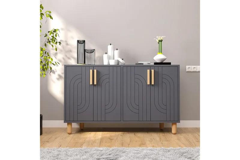 Konsoli Januka Antrasiitti - Antrasiitti - Huonekalut - Pöytä & ruokailuryhmä - Apupöytä & sivupöytä - Konsolipöytä