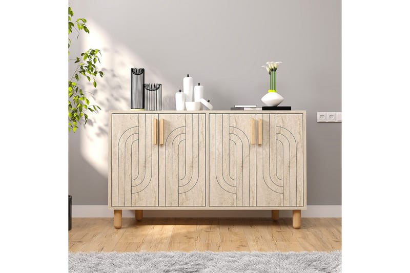 Konsoli Januka Traverten - Traverten - Huonekalut - Pöytä & ruokailuryhmä - Apupöytä & sivupöytä - Konsolipöytä