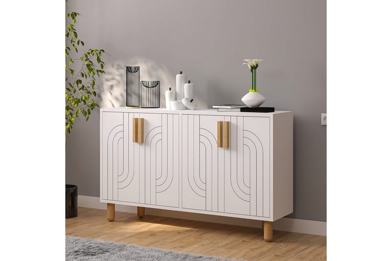 Konsoli Januka Valkoinen - Valkoinen - Huonekalut - Pöytä & ruokailuryhmä - Apupöytä & sivupöytä - Konsolipöytä