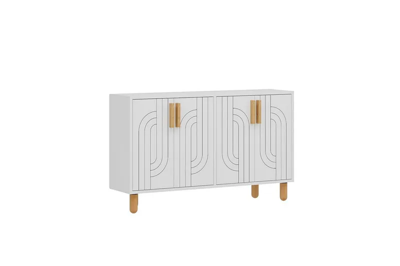 Konsoli Januka Valkoinen - Valkoinen - Huonekalut - Pöytä & ruokailuryhmä - Apupöytä & sivupöytä - Konsolipöytä