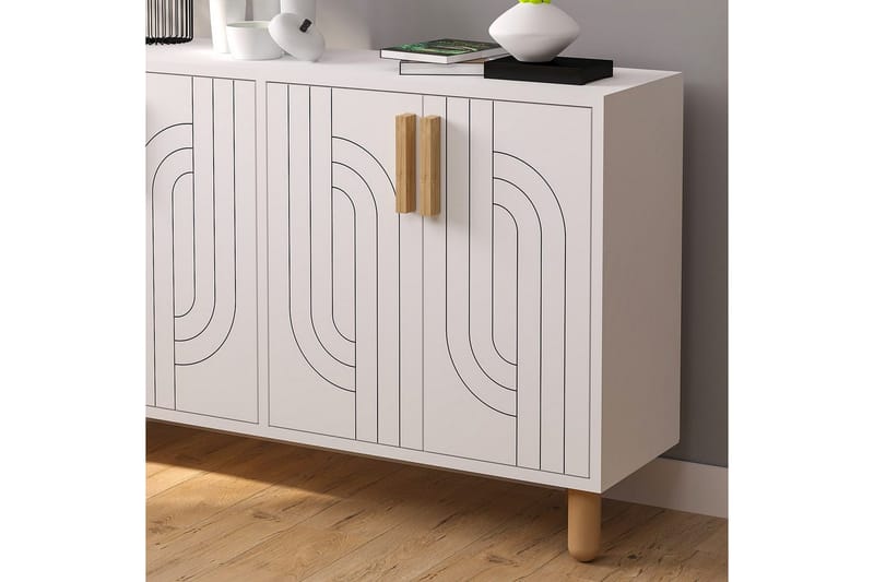 Konsoli Januka Valkoinen - Valkoinen - Huonekalut - Pöytä & ruokailuryhmä - Apupöytä & sivupöytä - Konsolipöytä