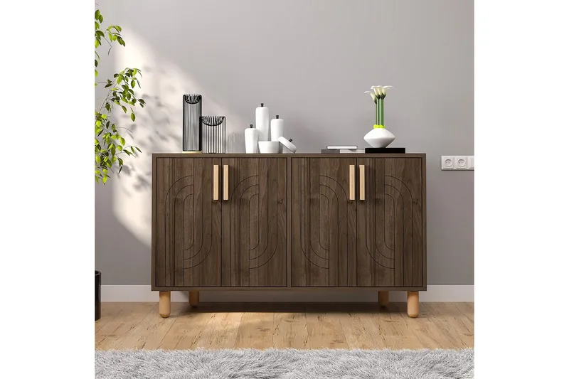 Konsoli Januka Pähkinäpuu - Pähkinäpuu - Huonekalut - Pöytä & ruokailuryhmä - Apupöytä & sivupöytä - Konsolipöytä