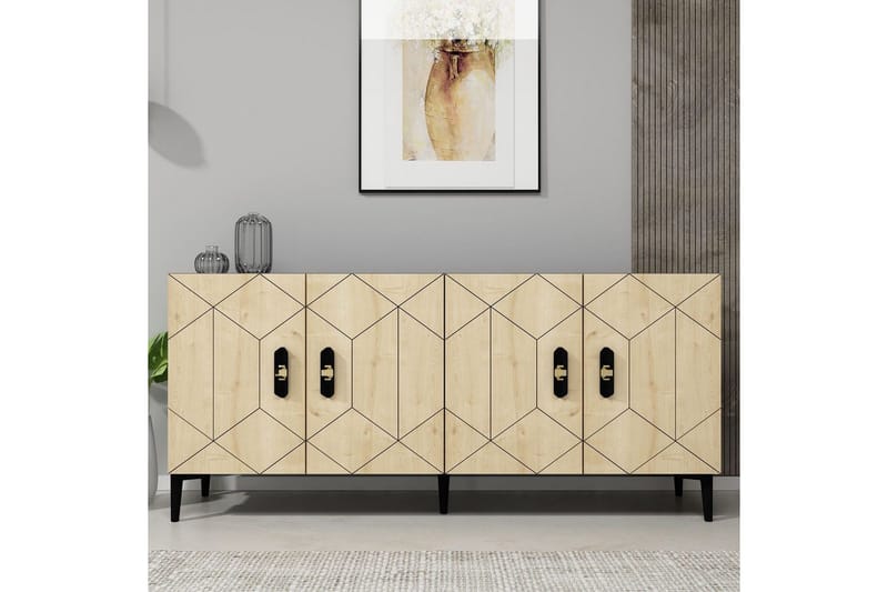 Konsoli Kaysie Antrasiitti / Safidoniritammi - Antrasiitti / Safidoniritammi - Huonekalut - Pöytä & ruokailuryhmä - Apupöytä & sivupöytä - Konsolipöytä