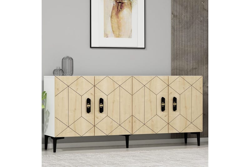 Konsoli Kaysie Valkoinen / Safidoniritammi - Valkoinen / Safidoniritammi - Huonekalut - Pöytä & ruokailuryhmä - Apupöytä & sivupöytä - Konsolipöytä