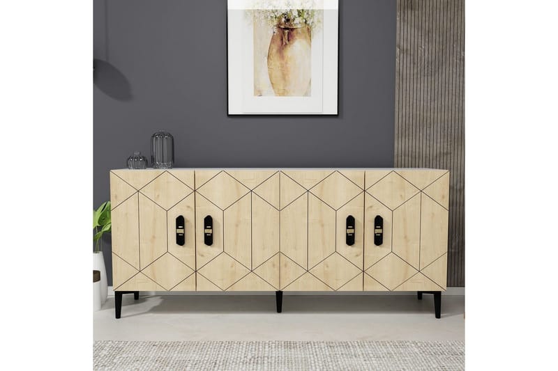 Konsoli Kaysie Valkoinen / Safidoniritammi - Valkoinen / Safidoniritammi - Huonekalut - Pöytä & ruokailuryhmä - Apupöytä & sivupöytä - Konsolipöytä