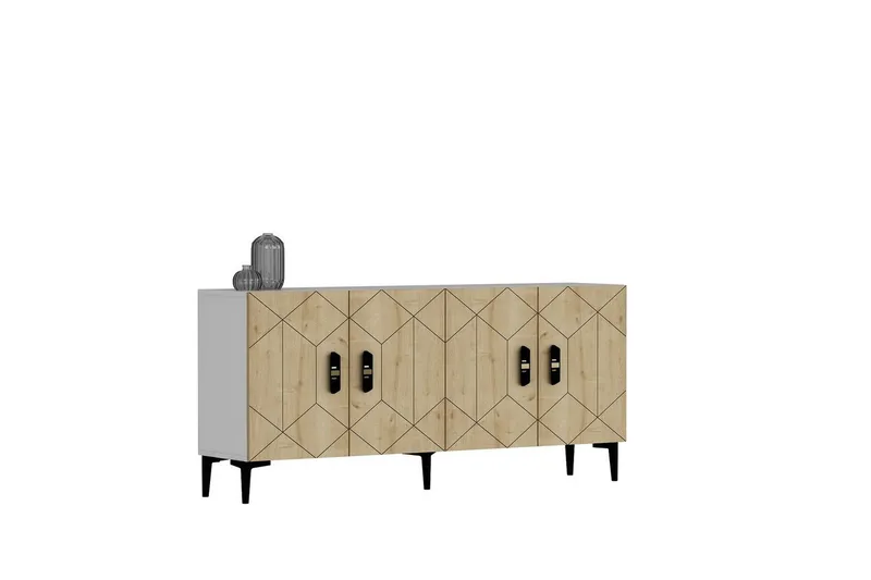 Konsoli Kaysie Valkoinen / Safidoniritammi - Valkoinen / Safidoniritammi - Huonekalut - Pöytä & ruokailuryhmä - Apupöytä & sivupöytä - Konsolipöytä