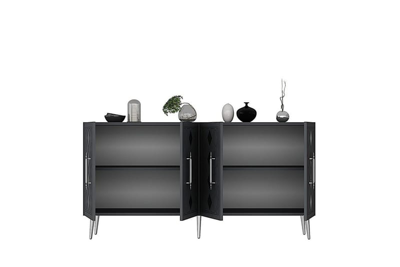 Konsoli Kupu Antrasiitti / Hopea - Antrasiitti / Hopea - Huonekalut - Pöytä & ruokailuryhmä - Apupöytä & sivupöytä - Konsolipöytä