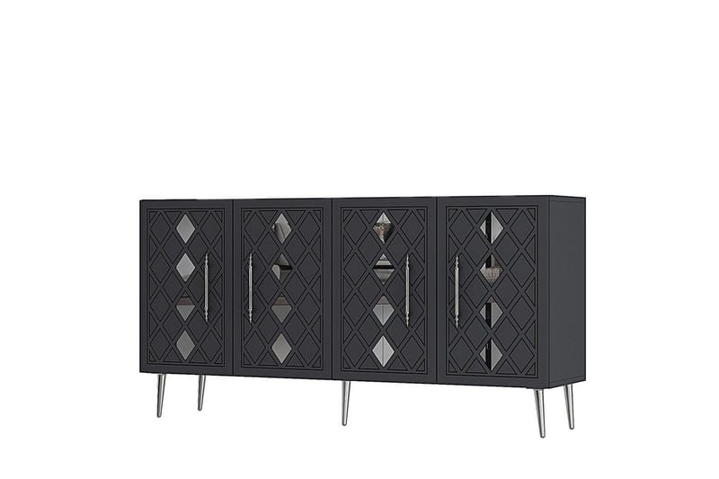 Konsoli Kupu Antrasiitti / Hopea - Antrasiitti / Hopea - Huonekalut - Pöytä & ruokailuryhmä - Apupöytä & sivupöytä - Konsolipöytä