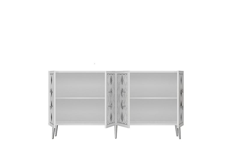 Konsoli Kupu Valkoinen / Hopea - Valkoinen / Hopea - Huonekalut - Pöytä & ruokailuryhmä - Apupöytä & sivupöytä - Konsolipöytä