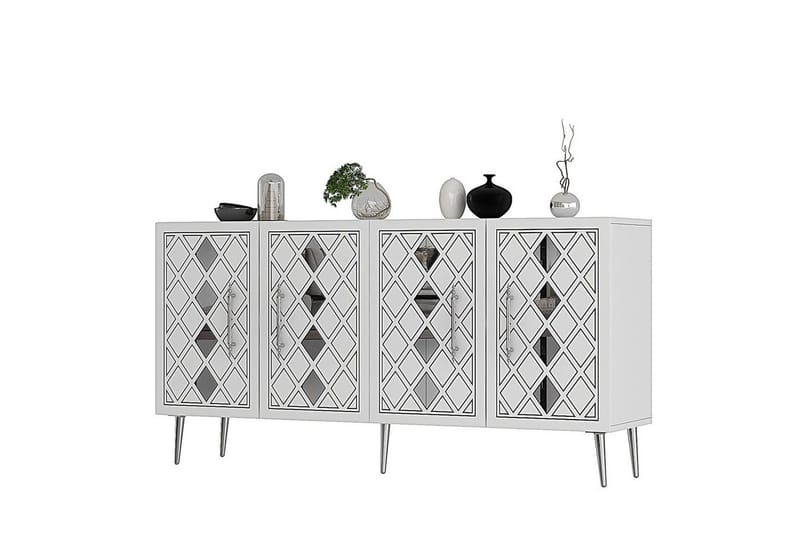 Konsoli Kupu Valkoinen / Hopea, Valkoinen / Hopea