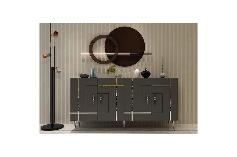 Konsoli Linja Antrasiitti / Hopea - Antrasiitti / Hopea - Huonekalut - Pöytä & ruokailuryhmä - Apupöytä & sivupöytä - Konsolipöytä