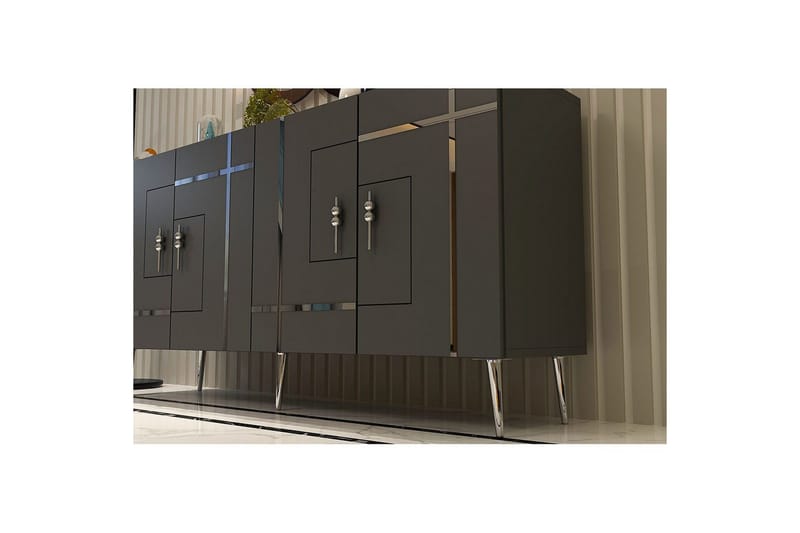 Konsoli Linja Antrasiitti / Hopea - Antrasiitti / Hopea - Huonekalut - Pöytä & ruokailuryhmä - Apupöytä & sivupöytä - Konsolipöytä