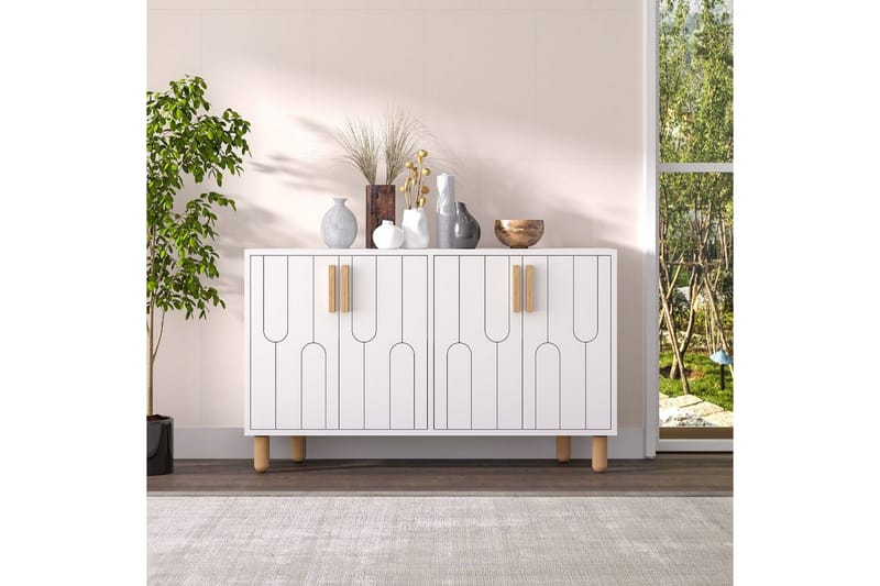 Konsoli Masateru Valkoinen - Valkoinen - Huonekalut - Pöytä & ruokailuryhmä - Apupöytä & sivupöytä - Konsolipöytä