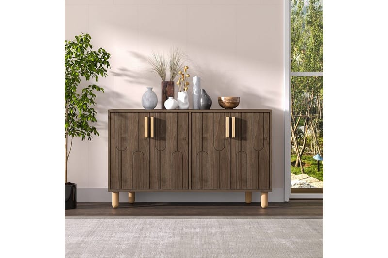 Konsoli Masateru Pähkinäpuu - Pähkinäpuu - Huonekalut - Pöytä & ruokailuryhmä - Apupöytä & sivupöytä - Konsolipöytä